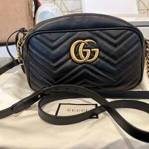 Gucci Marmont Black Small Camera Bag